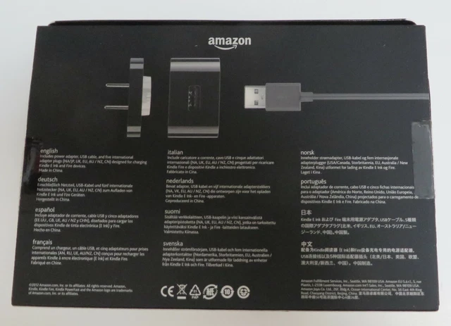 Kindle Powerfast International Charging Travel Kit For Over 200 Country’s New 2