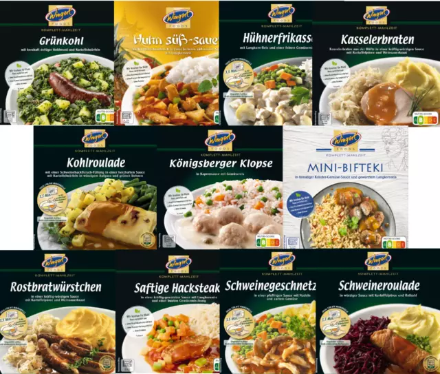 Wingert komplett Mahlzeit 11 Sorten Mixpaket