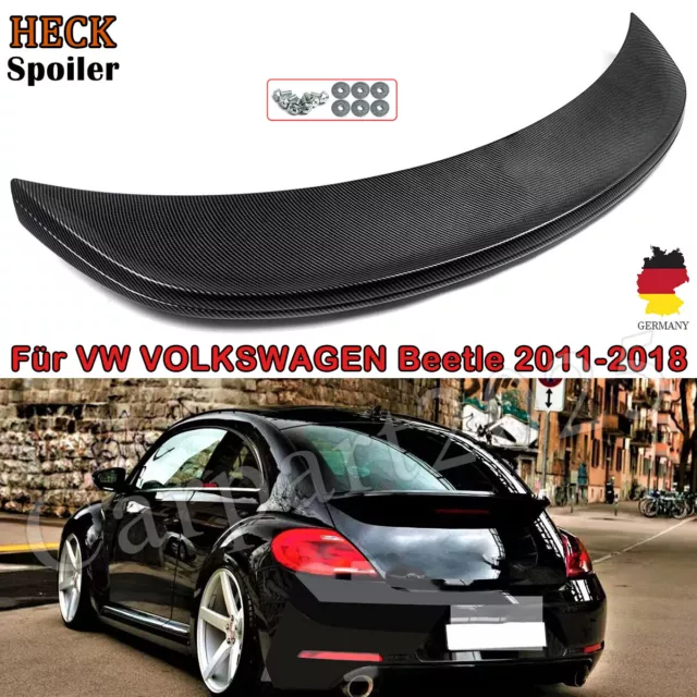 Heckspoiler Spoilerlippe für VW Beetle 5C 11-19 Carbon Look OE Style Heckflügel