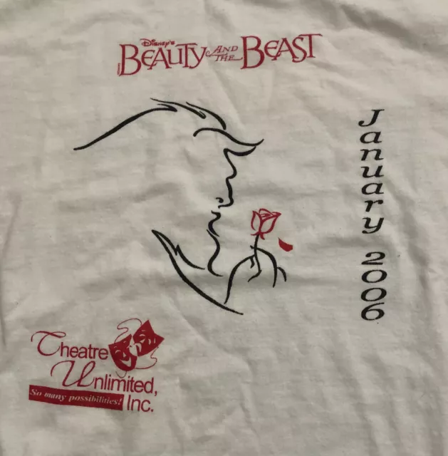 Disneys Beauty and the Beast January 2006 Theare Unlimted T Shirt Adult Large 2