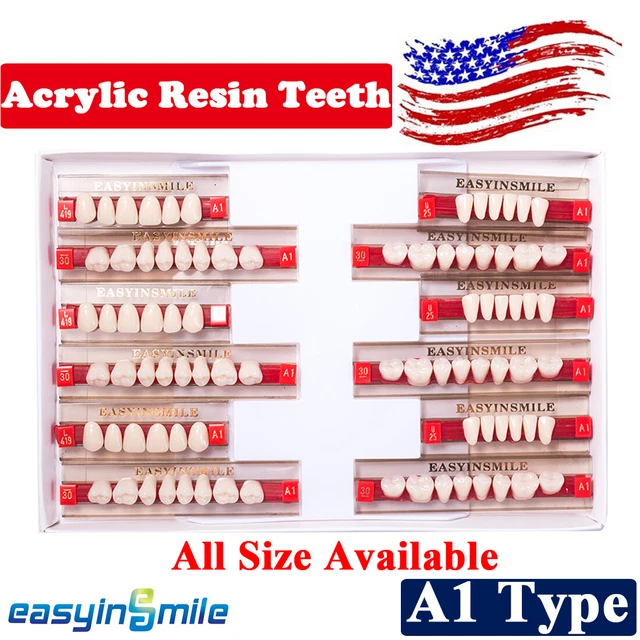 DENTAL ACRYLIC RESIN Tooth Full Set/Anterior/Poster Denture/Loss/Oral