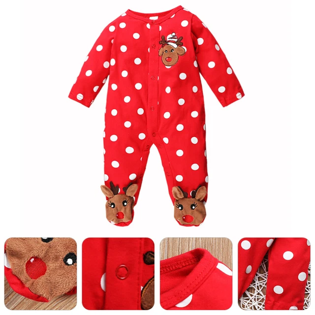 Tuta Natale renna outfit bambino mutandine abbigliamento