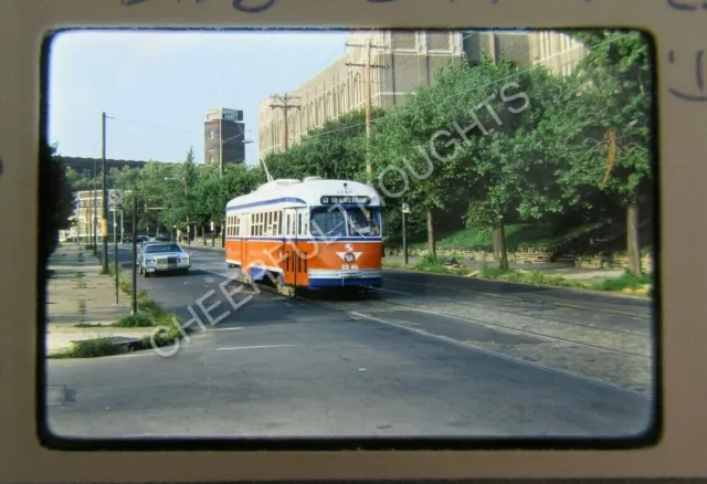 Original '77 Kodachrome Slide SEPTA PTC Philadelphia 2240 Trolley Rt. 53   31Z64