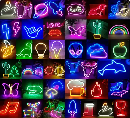 USB/Battery LED Neon Sign for Wall Decor, Party amp, Art Decor Wall Night Light