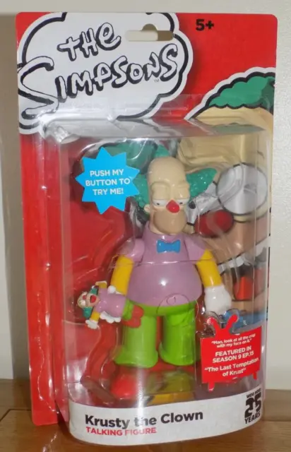 The Simpsons Talking Figure - Krusty The Clown Replacement batteries Needed NEW