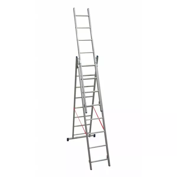 Scala alluminio 3 rampe 8+8+8 gradini h. 510 cm facal stilo  sl230-3