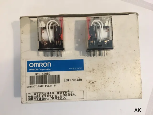 2 relè Omron / MY4IN220240ACS / MYS 4305D