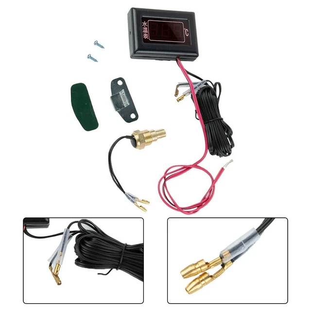 12V24V Of Truck Is Replaced With Electronic Digital Water Temperature Gauge 10mm