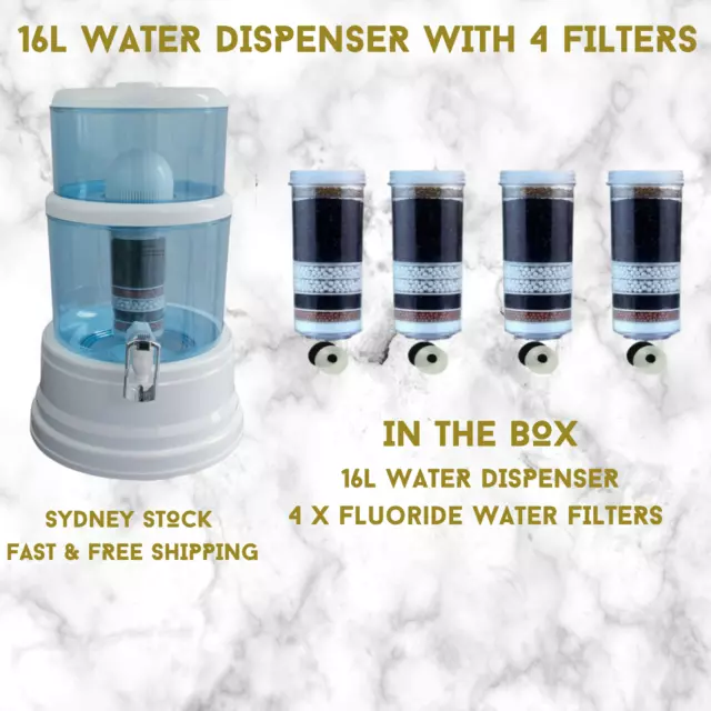 Aimex 16L Water Dispenser Benchtop Purifier Jug 8 Stage Fluoride Water Filters 4