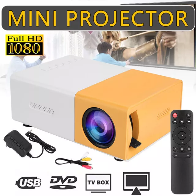 Mini Projector HDMI LED HD 1080P Home Cinema Portable Pocket Projector Party AU