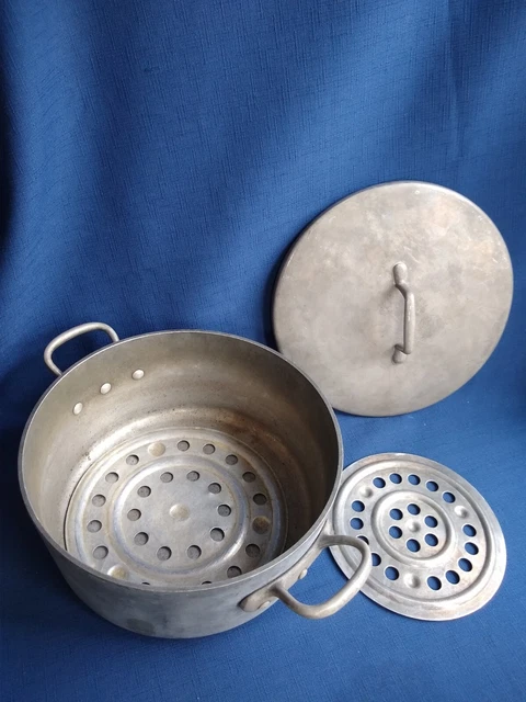 Magnalite Professional GHC 5 Quart Stock Pot Dutch Oven w/ Lid and Trivets USA