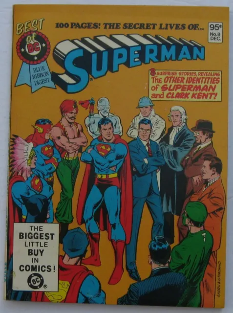 Best of DC Blue Ribbon Digest #8 (Nov-Dec 1980, DC), VFN-NM (9.0) Superman stars