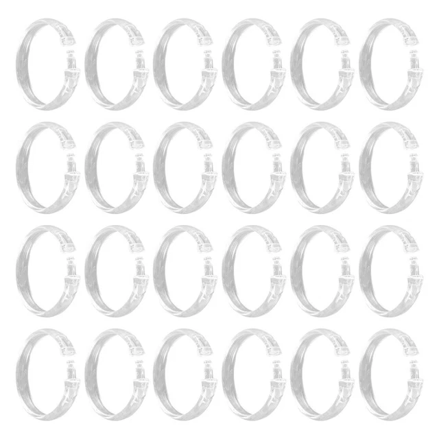 24 Pcs Bathroom Curtain Rings Shower Curtain Hook Shower Curtain Hangers Simple