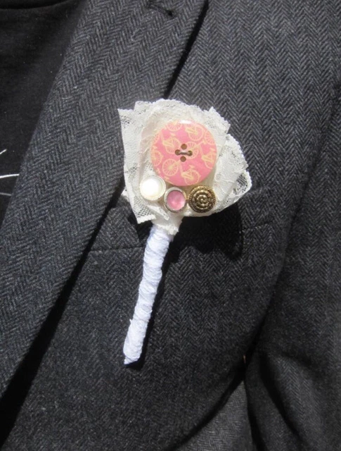 Bottone per matrimonio - foro per bottoni - matrimonio fatto a mano - matrimonio vintage