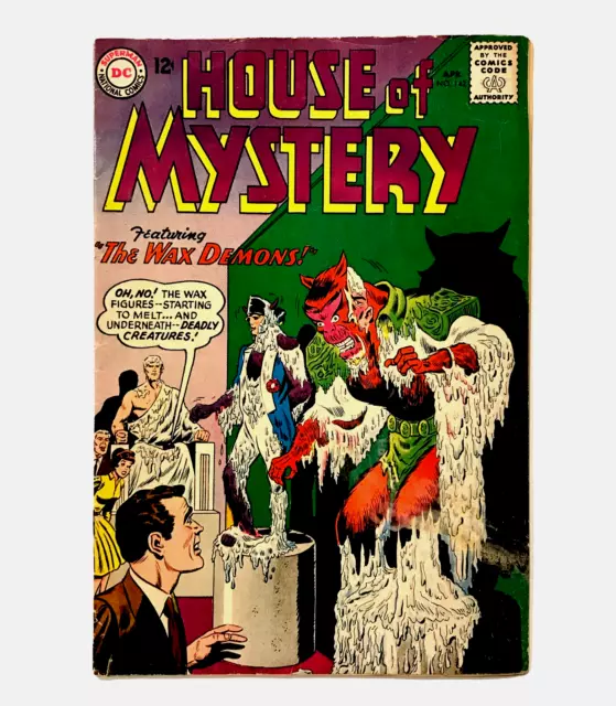 House of Mystery #142 DC 1964 Comic Book "The Wax Demons" Horror Sci Fi Very Gd