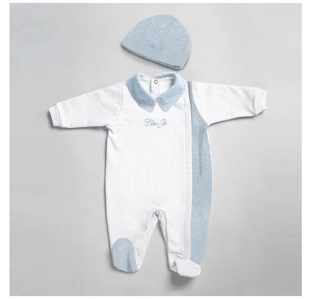 TUTINA ONESIE CAPPELLINO Interlock Baby Liu Jo Lurex LJ Ricamo Rosa Azzurro EUR 49 50 PicClick IT