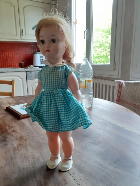 POUPEE ANCIENNE BRTE Sgdg De Bella Moule Bonomi Rousse Rhodoïd Circa