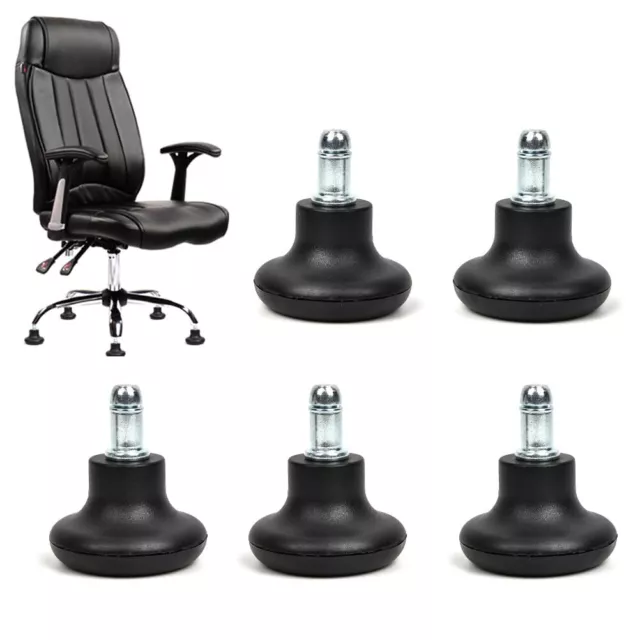 TMBMLPP Pack of 5 Bell Glides Replacement Office Chair Wheels Stopper Office...