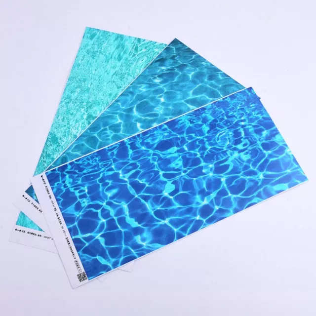 Water Pattern Paper Simulation 1pcs For DIY Model Railway Layout River
