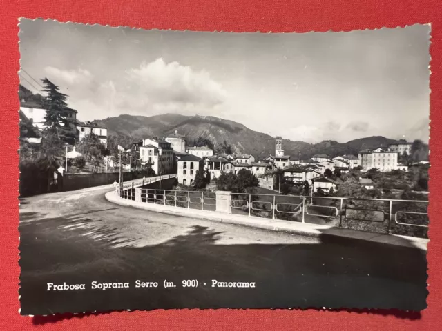 Cartolina - Frabosa Soprana Serro ( Cuneo ) - Panorama 1957