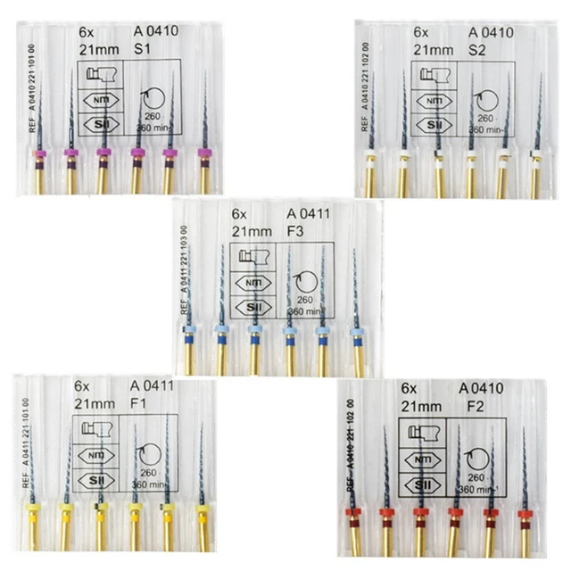 5 Boxes Dental Endodontic NiTi Engine Use Heat Activated Rotary Files 21mm