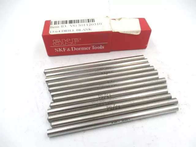 SKF (501120310) 13/64 x 3-5/8" OAL High Speed Steel Drill Blank - Pack of 12