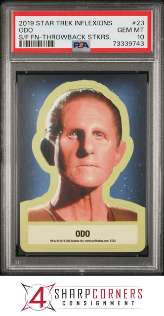 2019 Star Trek Inflexions Throwback Stickers #23 Odo Pop 1 Psa 10 N3638609-743