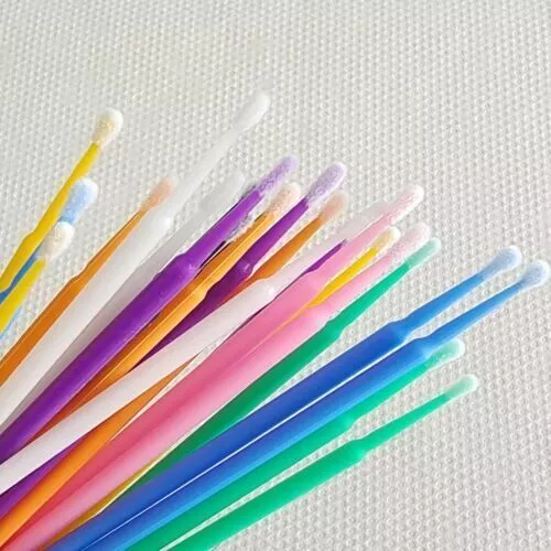 Dental Disposable Material Micro Brush Tooth Applicator Cylinder/Fine Colorful