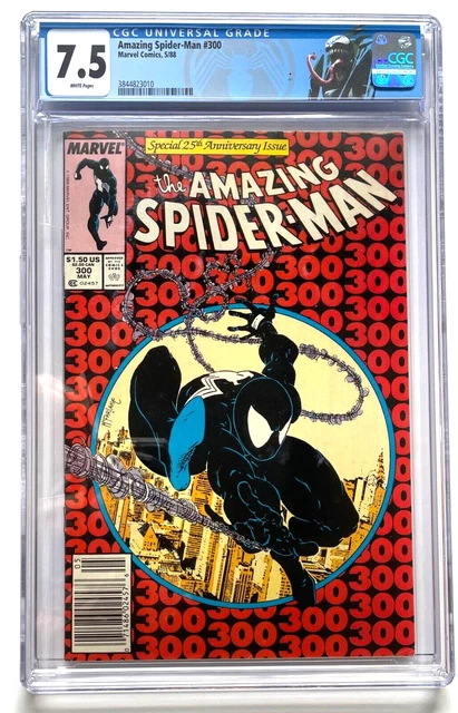 Amazing Spider-Man #300 - Marvel 1988 CGC 7.5 1st App and Origin Venom NEWSSTAND