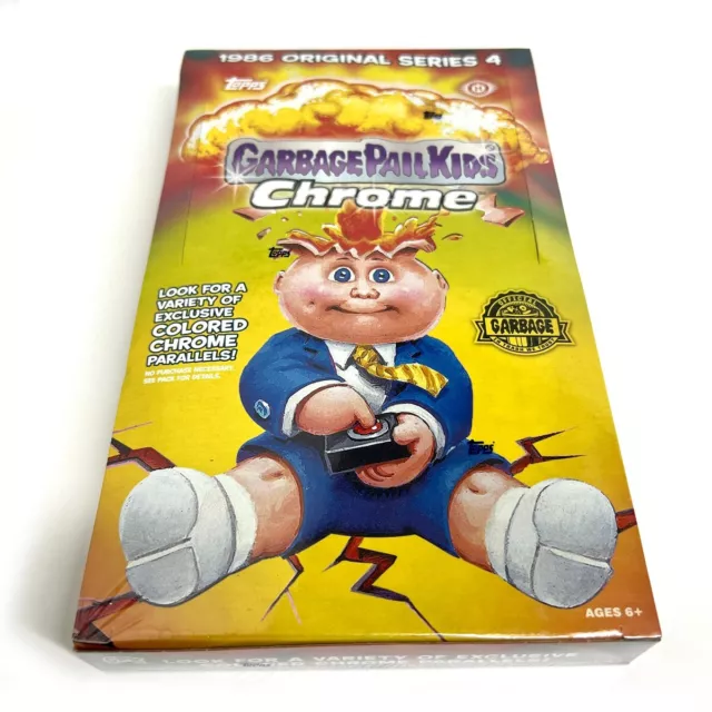 Topps GARBAGE PAIL KIDS CHROME: 1986 SERIES 4 Trading Cards Hobby Box * SEALED