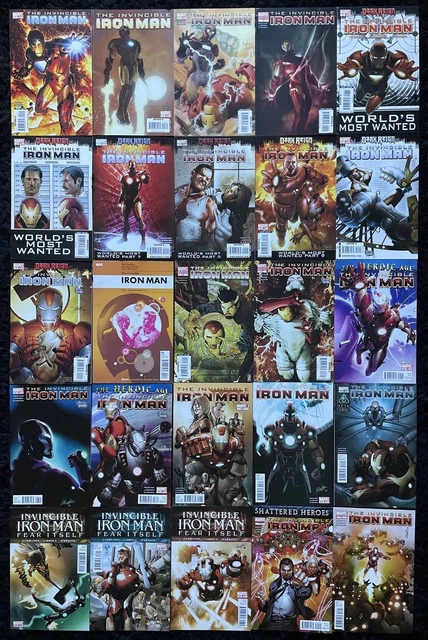 The Invincible Iron Man #2-27, 500-512 (Lot of 25) Marvel Comics 2008 - Fraction