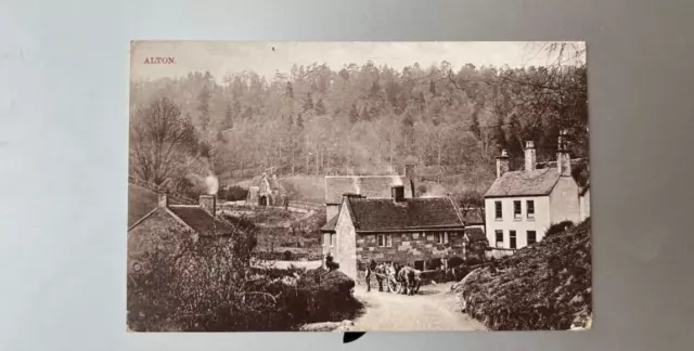 Postcard - Alton, Staffordshire. Posted 1910 - Shaw series of Burslem.