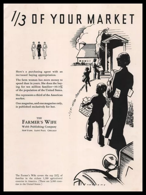 1933 The Farmers Wife Magazine Webb Publishing Company New York Vintage Print Ad