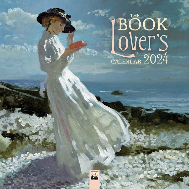 BOOK LOVER'S WALL Calendar 2024 (Art Calendar) Free Tracked Delivery