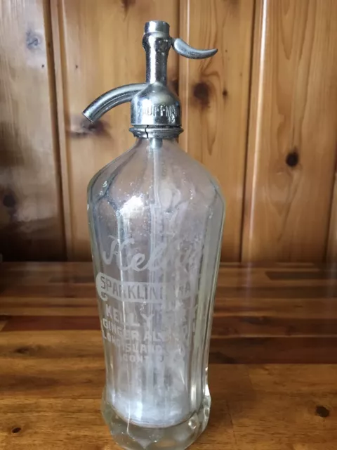 Vintage Seltzer Bottle KELLYS LONG ISLAND CITY, NY