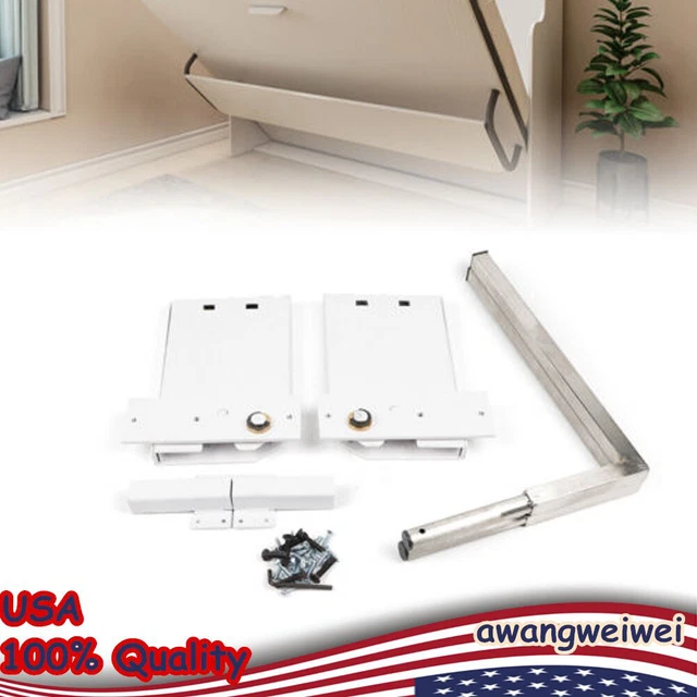 HEAVY DUTY MURPHY Wall Bed Springs Hinges Mechanism Hardware Kit White ...