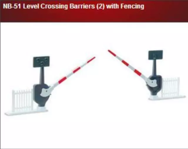 Peco NB-51 Level Crossing Barriers (8 Pcs) N Gauge