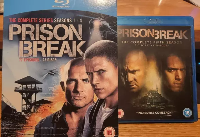 Prison Break Complete series 1-5 blu ray * BEST BOX SET PLEASE READ *