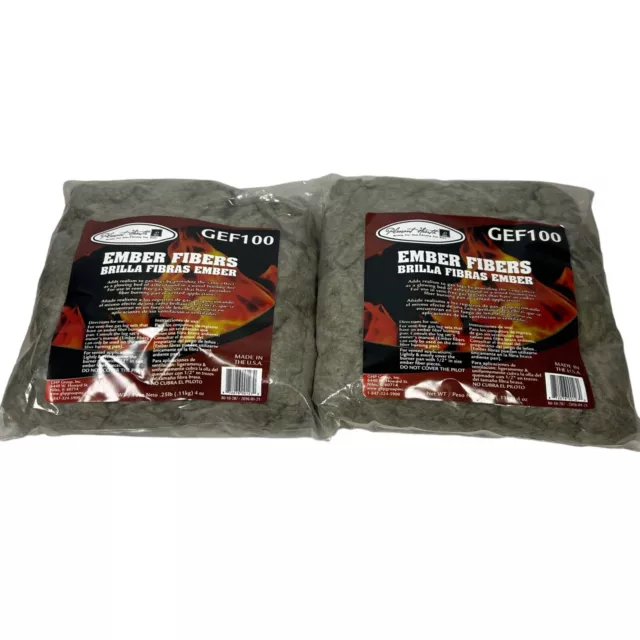 Pleasant Hearth GEF100 Glowing Ember Fiber (4 oz.pkg) Lot Of 2 packages