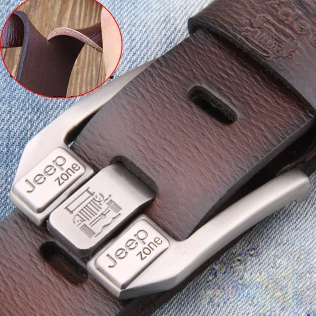 Cinturón Para Hombre De Cuero Hebilla De Metal LUJO Diseñador Pantalones Vaquero