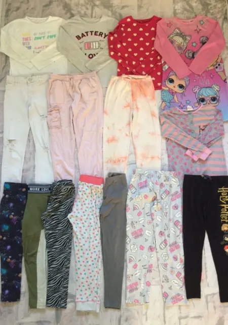 Girls Clothes Bundle 8-9 Years Tops Leggings Jeans M&S Next George RI TU Etc