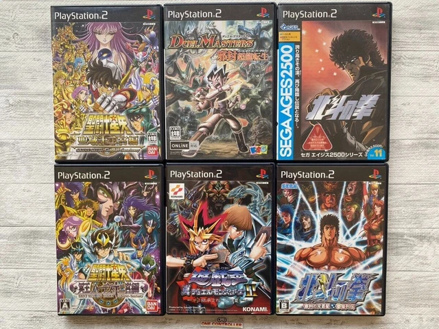 SONY PS2 Saint Seiya & Yu-Gi-Oh & Duel Monsters & Fist of the North 6games set