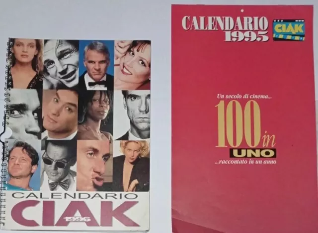 Calendario Ciak 1995 1996 Sharon Stone Uma  Thurman Julia Roberts Kevin Costner