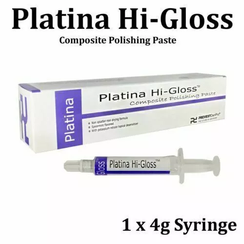 10 X Dental Platina Hi-Gloss Pâte à polir composite Prevest Couronne de...