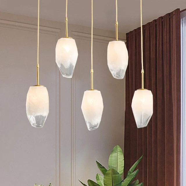 Gemstone Pendant Lamp Creative Glass Modern Fixture Nordic Dining Room Home Deco