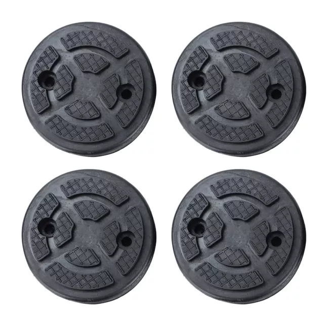 4pcs Motorcycle Rubber Lift Pad Heavy Duty Black UK New