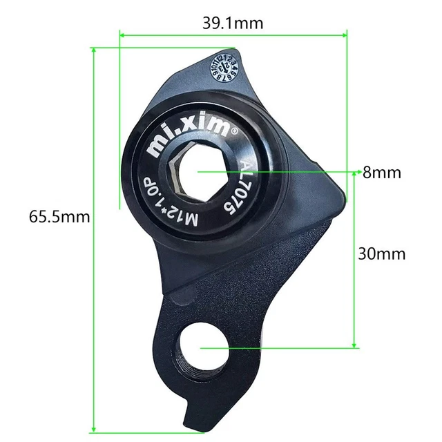 Black Aluminum Alloy Bike Rear Derailleur Hanger for UDH Dropout Bracket