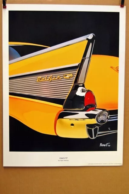 Chevrolet Tri 5 Chevy's 55 56 57 Art Prints Posters 18"x24" Set of 3 SOLD OUT LE