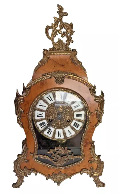 Table Clock Pendulum Key  Working  VINTAGE ANTIQUE ITALY GERMAN Movement FF1
