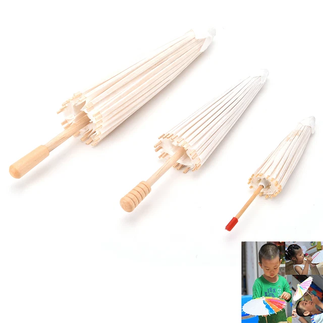 1x Papierschirm Kinder DIY Zubehör Chinesisches traditionelles Handwerk D#w#